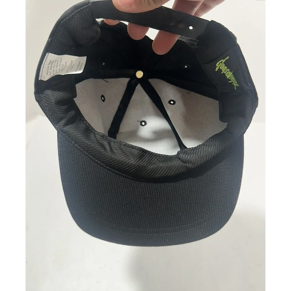 Goosebumps Snapback Hat Cap YOUTH Boys Black TV Series Comics Vintage 90s USA‎